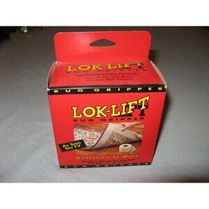 Lok-Lift Rug Gripper, Hold Rugs in Place on all Floor Surfaces - 3' x 5'